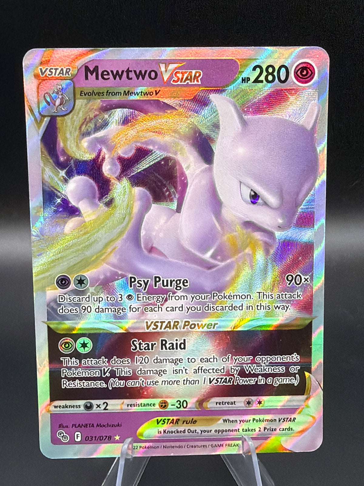 Pokémon TCG: 2022 Mewtwo VSTAR - 031/078 - SWSH: Pokémon Go