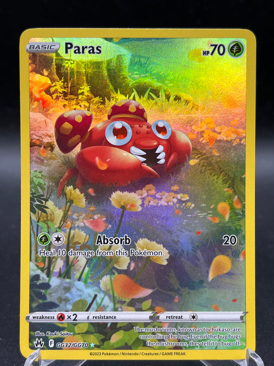 Pokémon TCG: 2023 Paras - GG32/GG70 - SWSH: Crown Zenith Galarian Gallery