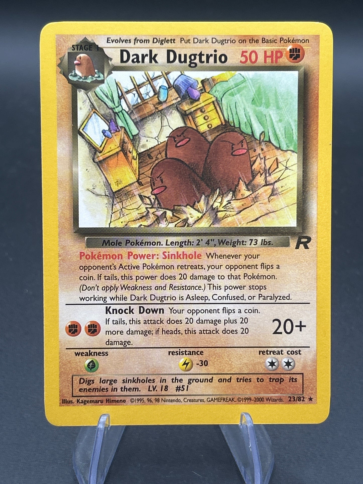 Pokémon TCG: 2000 Dark Dugtrio 23/82 Team Rocket