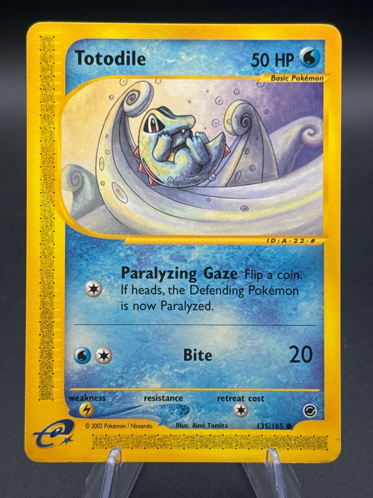 Pokémon TCG: 2002 Totodile 135/65 - Expedition (EX)