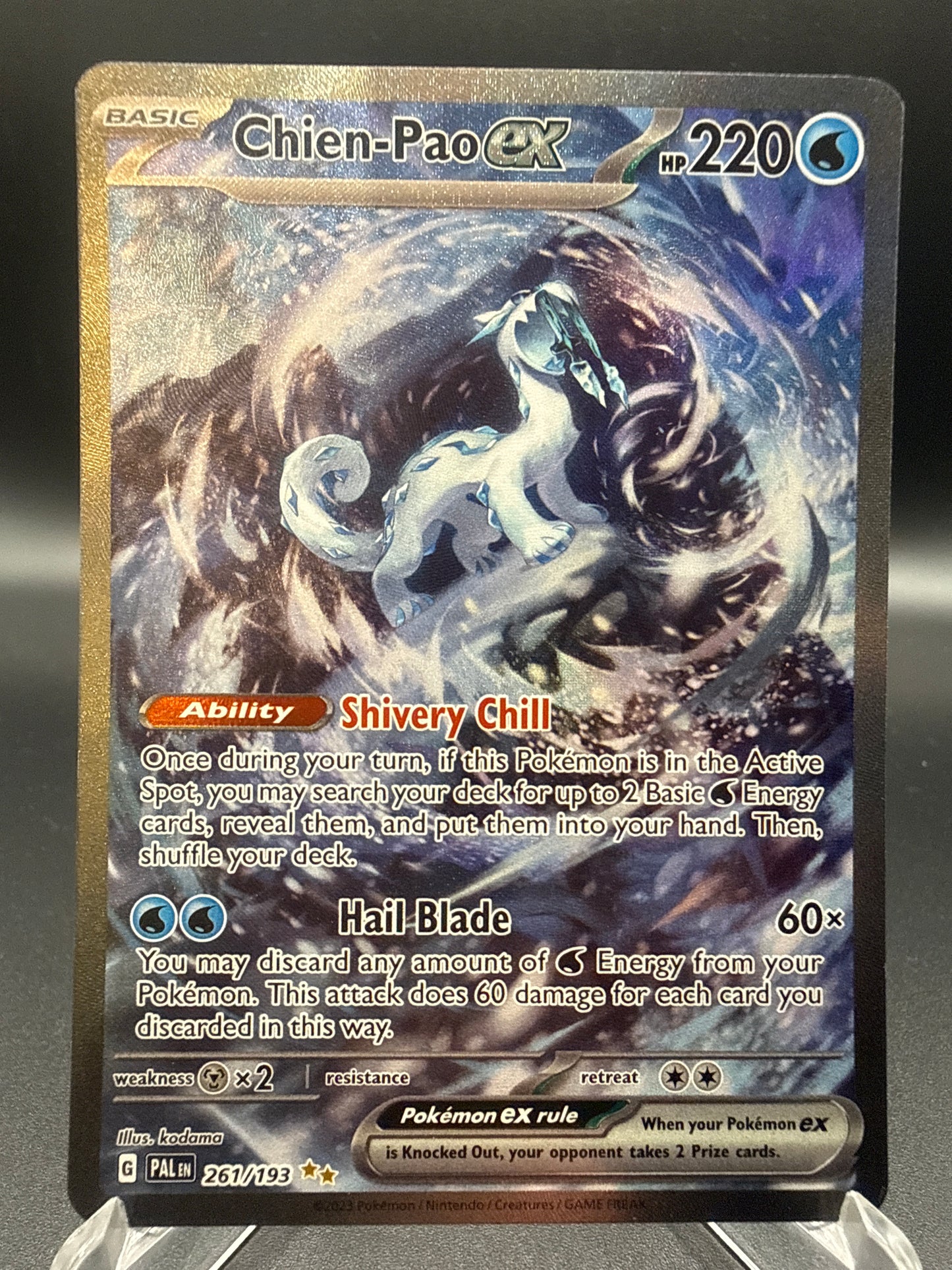 Pokémon TCG: 2023 Chien-Pao Ex 261/193 S&V: Paldea Evolved