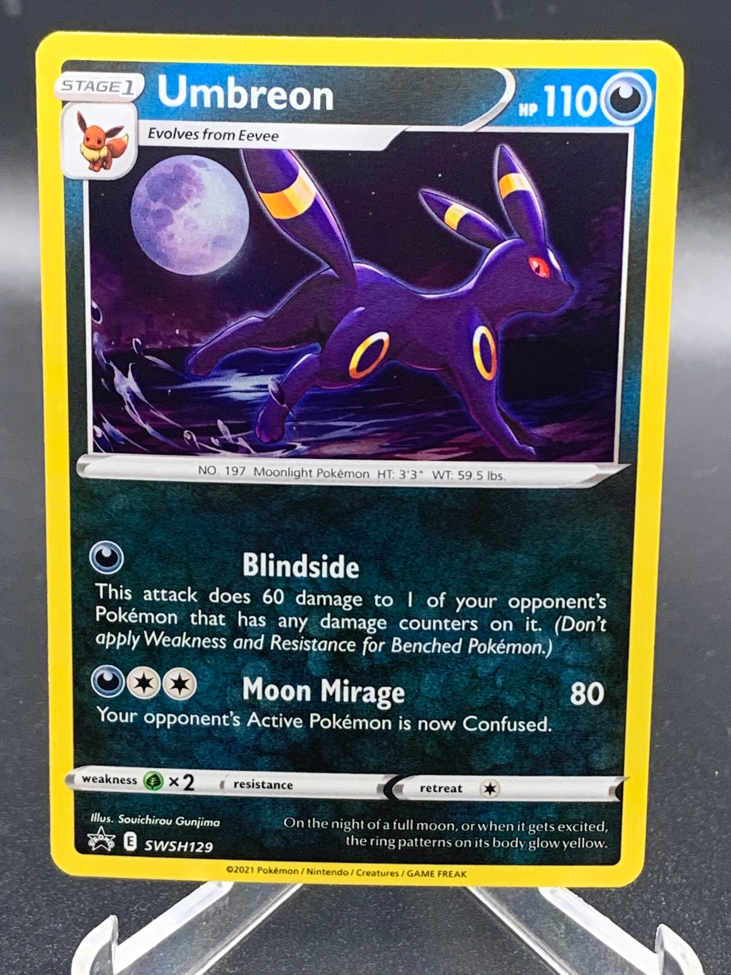 Pokemon TCG 2021 Umbreon SWSH129 S&S: Sword & Shield Promo