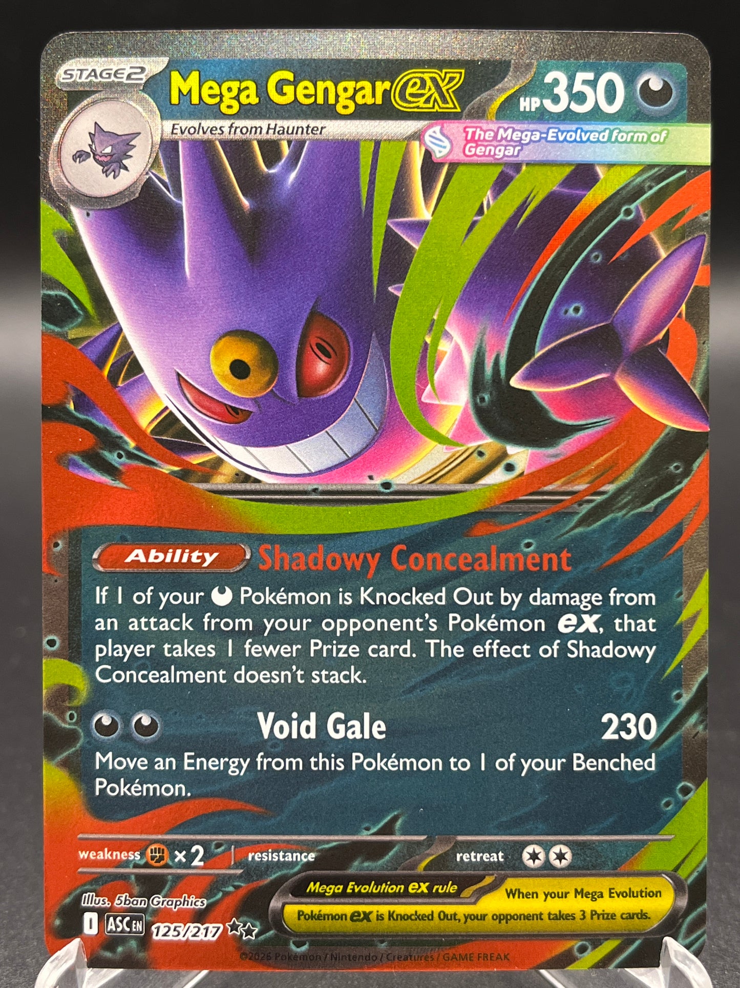 Pokémon TCG: 2026 Mega Gengar ex 125/217 - ASC: Ascended Heroes