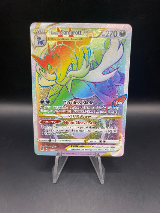 Pokémon TCG: 2022 Hisuian Samurott VSTAR 197/189 S&S: Astral Radiance Rainbow