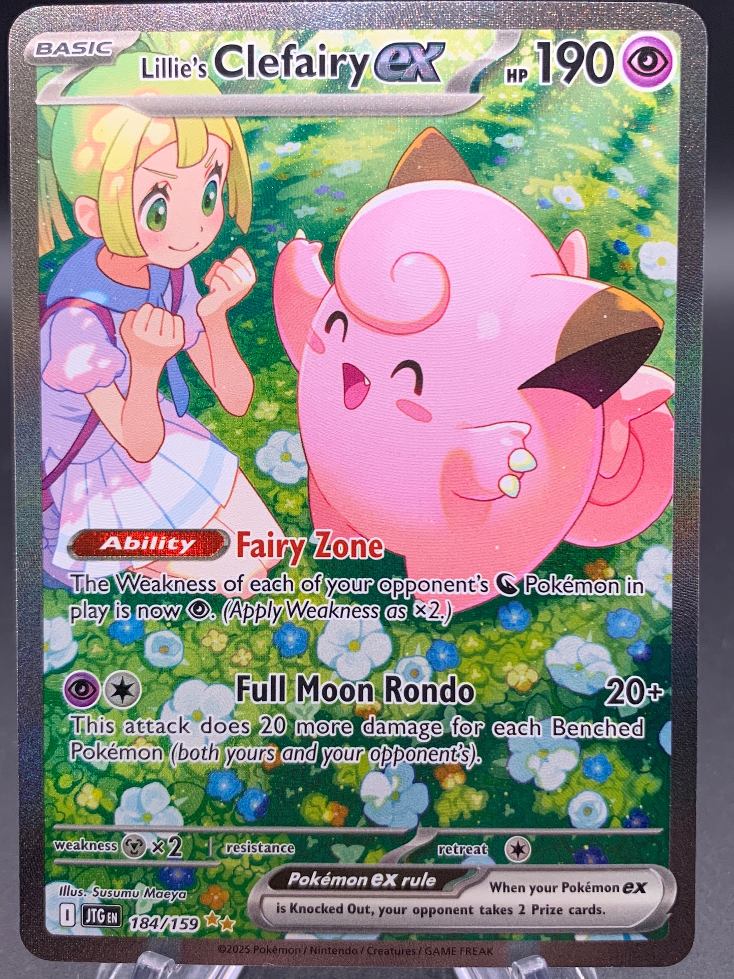 Pokémon TCG: 2025 Lillie's Clefairy ex - 184/159 - SV: Journey Together