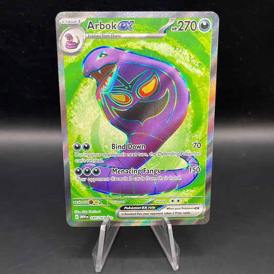 Pokémon mon TCG: 2023 Arbok ex 185/165 Scarlet & Violet 151