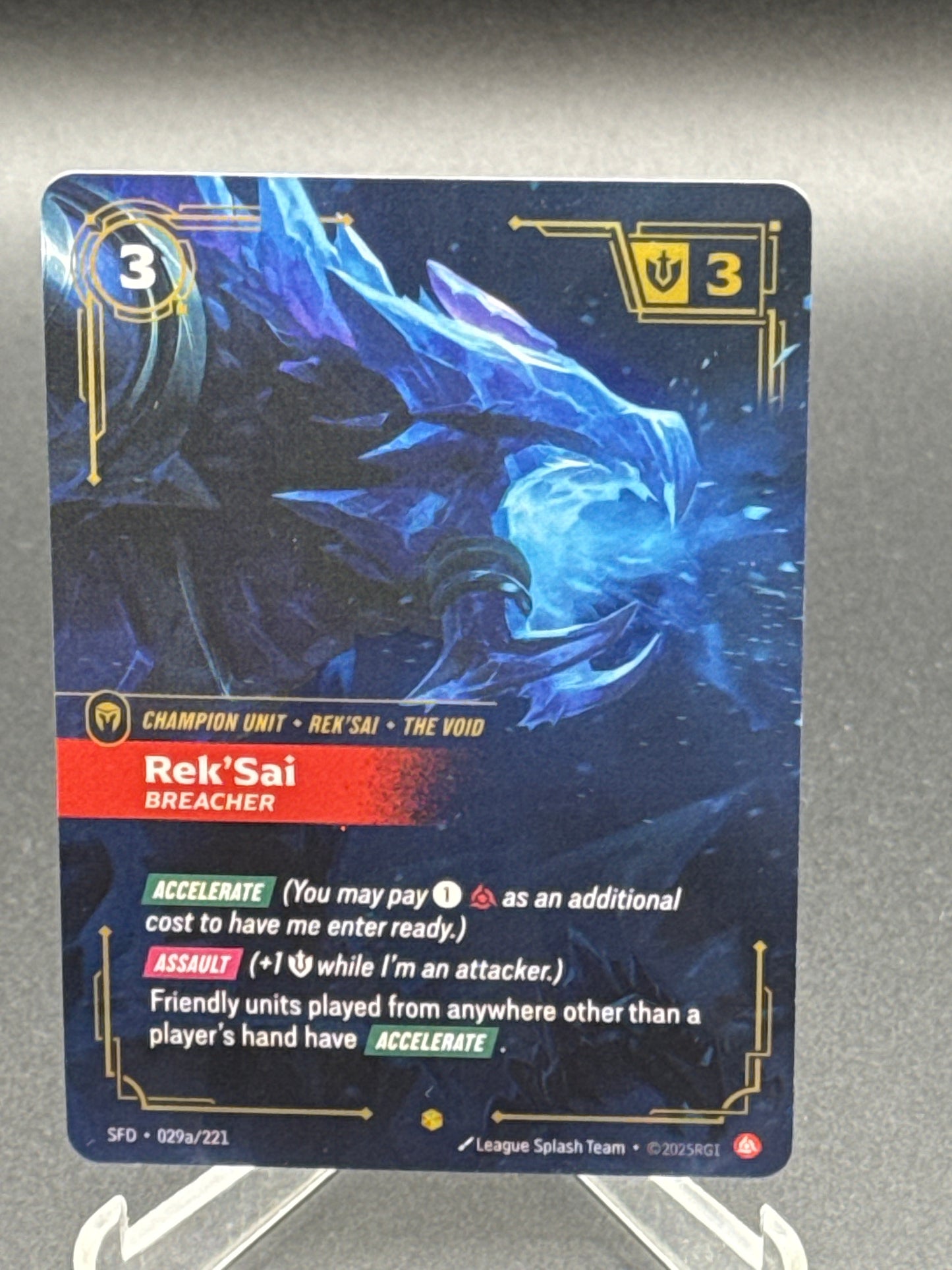 Riftbound TCG: 2026 Rek'Sai -Breacher 029a/221 (Alternate Art) - Spiritforged