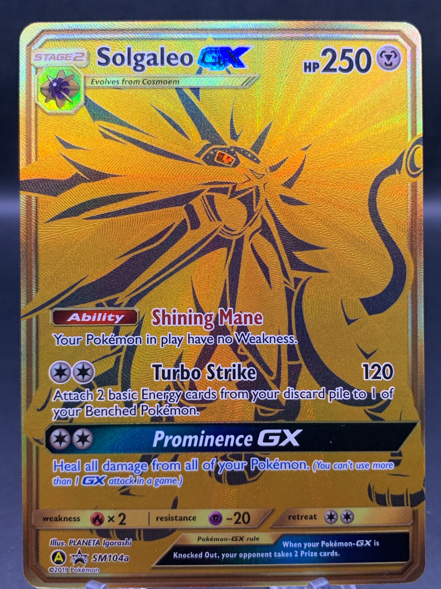 Pokémon TCG: 2019 Solgaleo GX - SM104a - SM: Promos