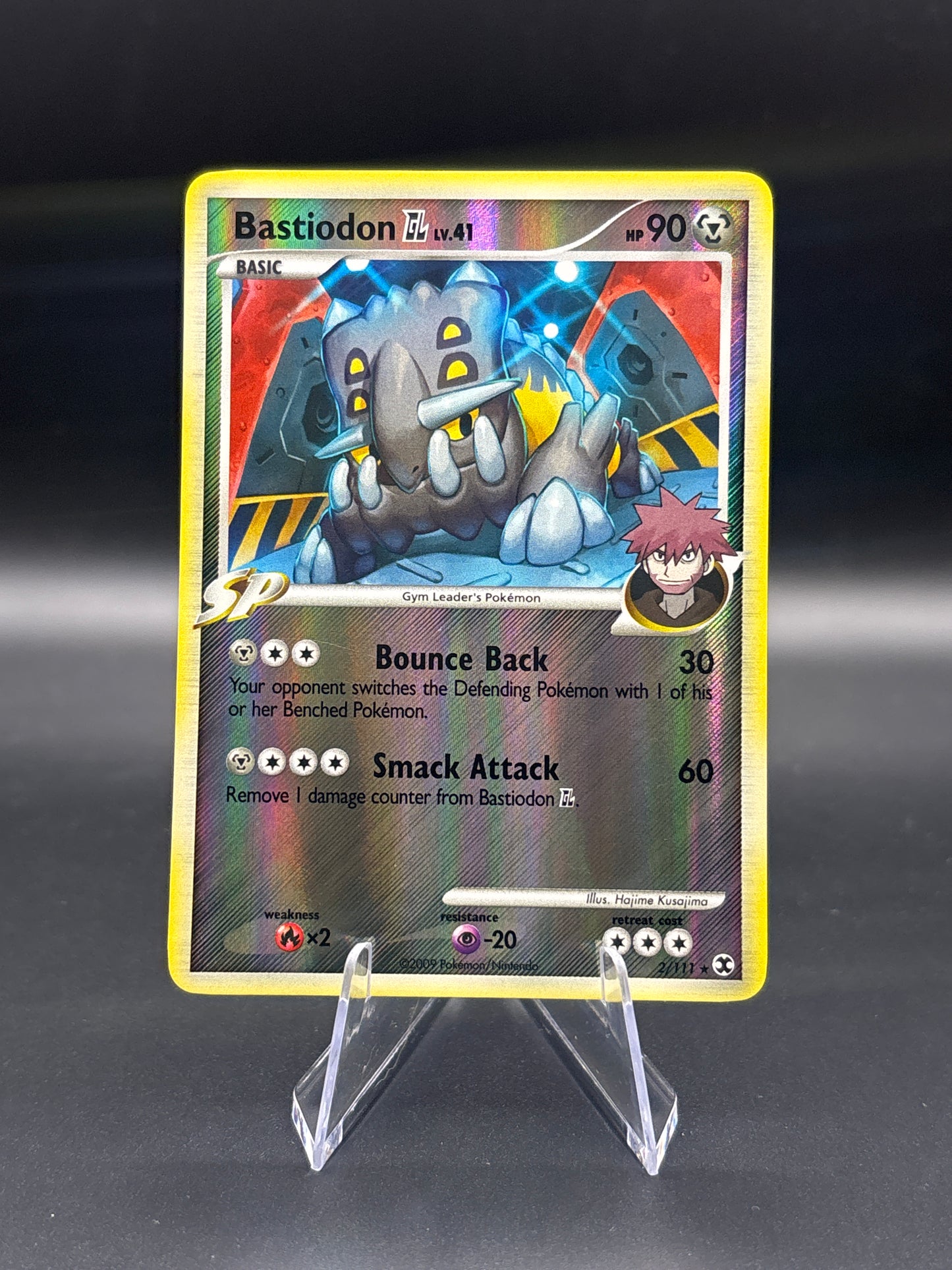 Pokémon TCG: 2009 Bastiodon GL 2/111 - Rising Rivals Reverse Holo