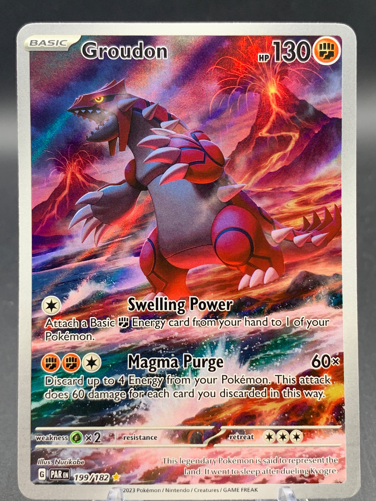 Pokémon TCG: 2023 Groudon - 199/182 - SV: Paradox Rift