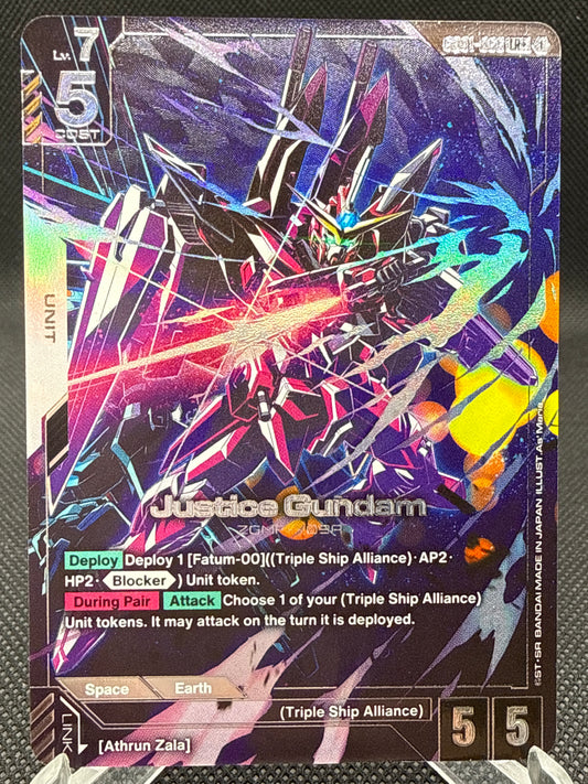 Gundam TCG: Justice Gundam GD01 - 066 (LR+) - Newtype Rising (GD01)