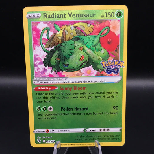 Pokémon TCG: 2022 Radiant Venusaur 4/78 S&S: Pokémon go