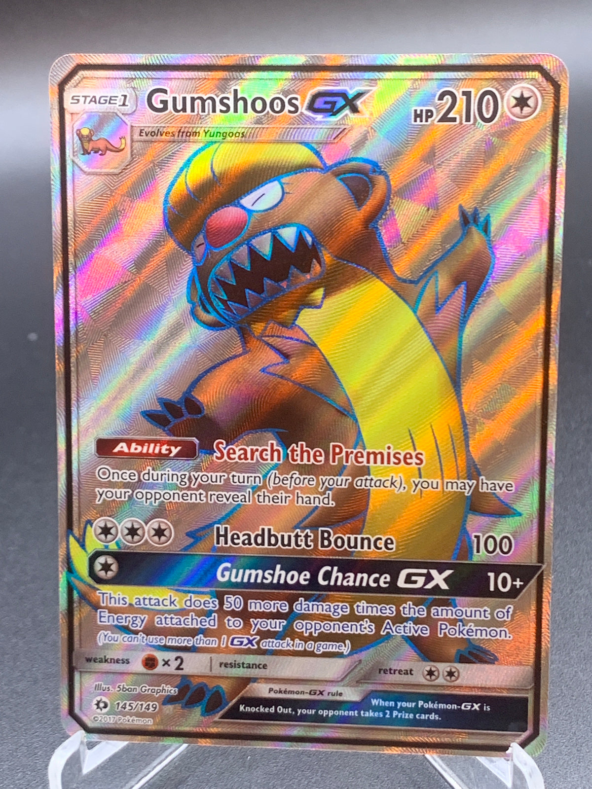 Pokémon TCG 2017 Gumshoos GX 145/149 SM: Base Set