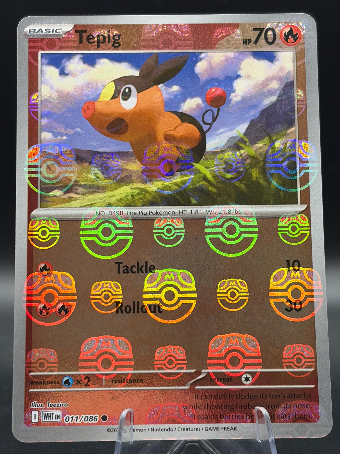 Pokémon TCG: 2025 Tepig Masterball  - 011/086 - SV: White Flare