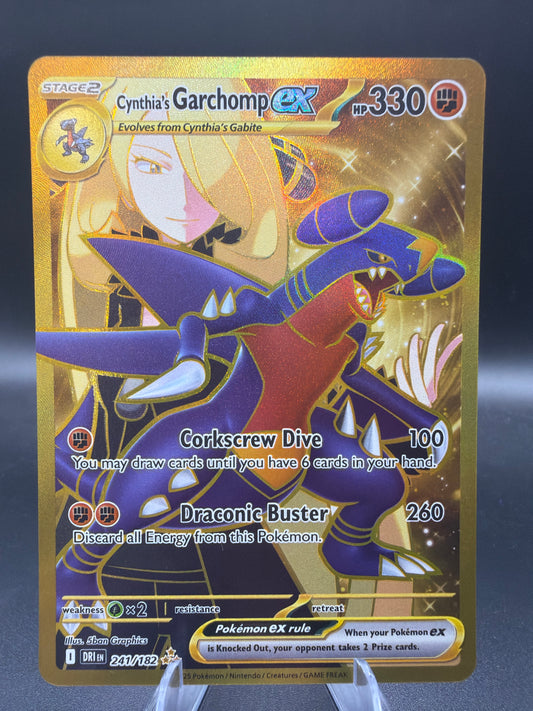 Pokémon TCG: 2025 Cynthia's Garchomp ex - 241/182 - SV: Destined Rivals