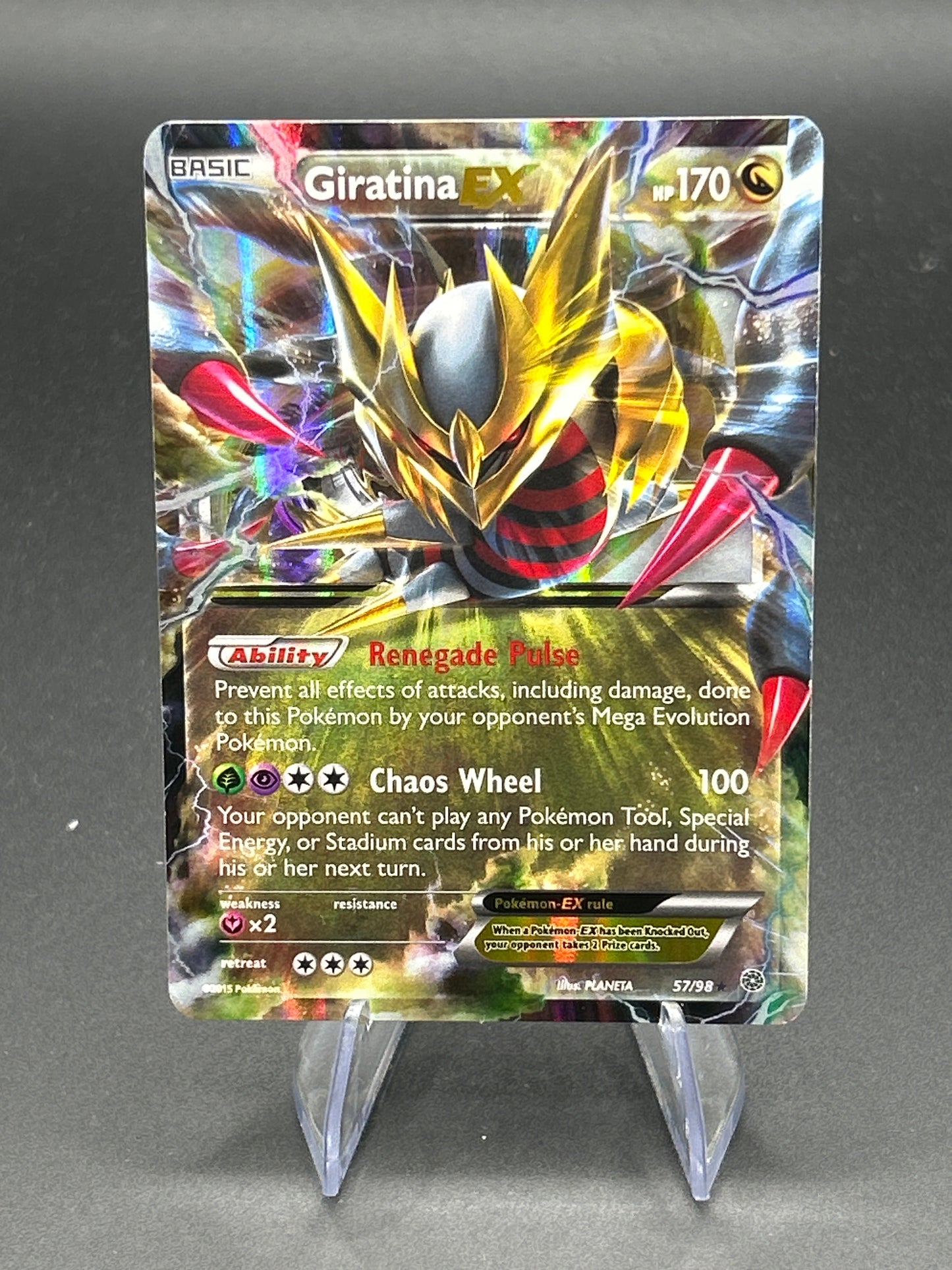 Pokémon TCG: 2015 Giratina EX - 57/98 - XY: Ancient Origins - HP