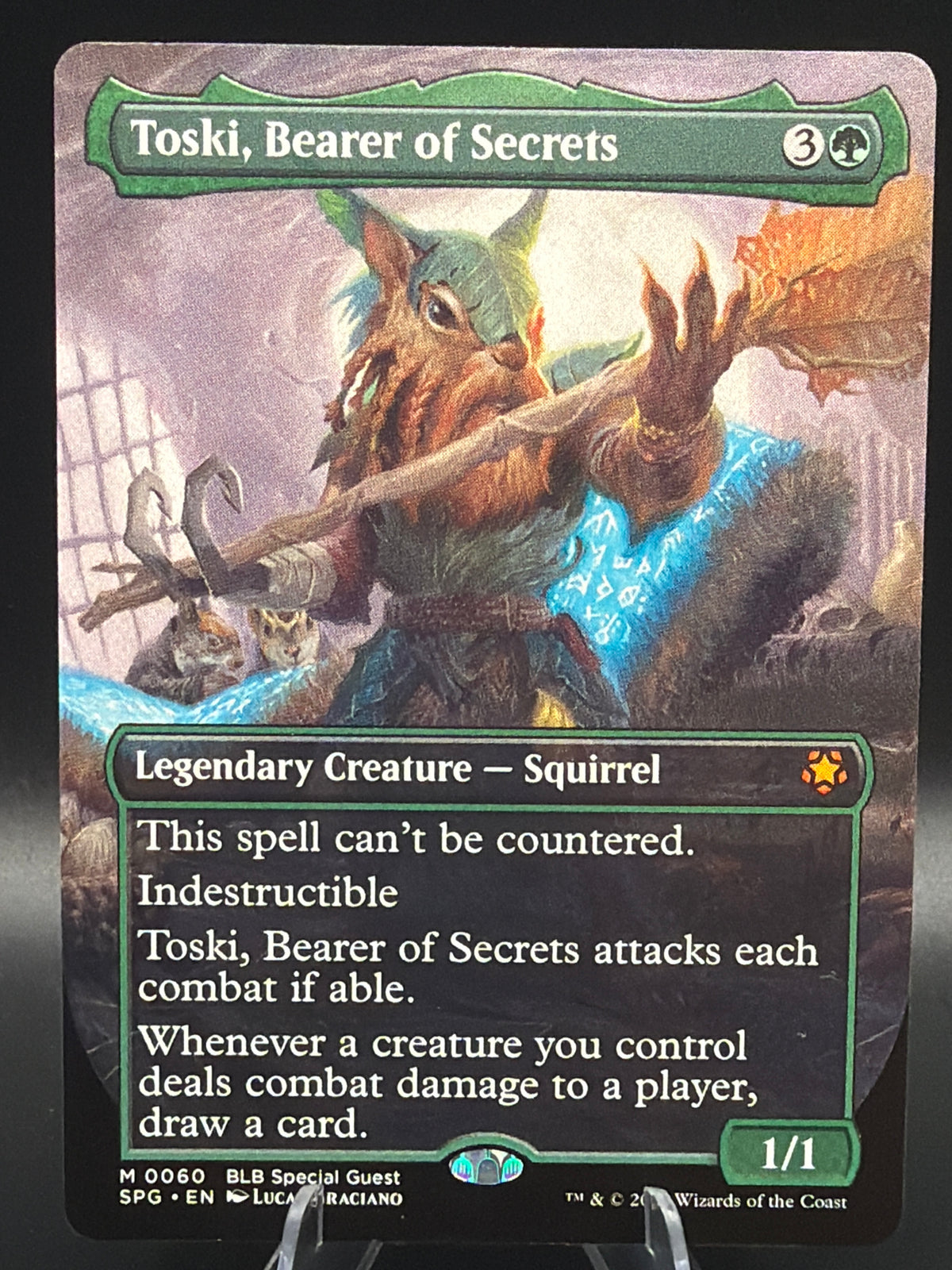 Magic The Gathering: Toski, Bearer of Secrets (Borderless) - Special Guests (SPG)