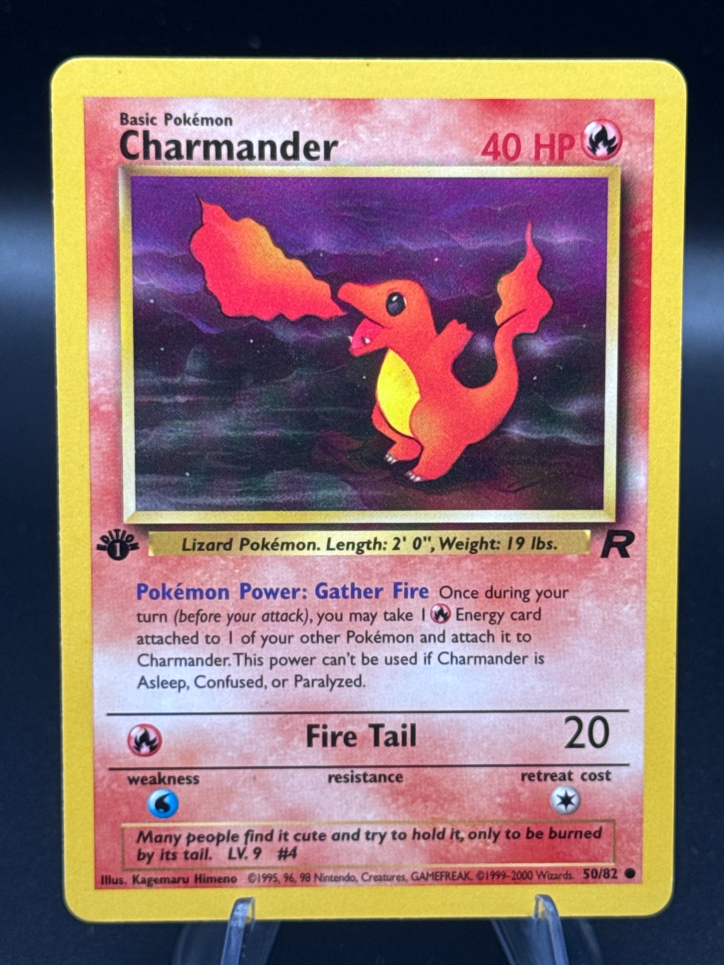 Pokémon TCG: 2000 Charmander 50/82 1st Edition Team Rocket