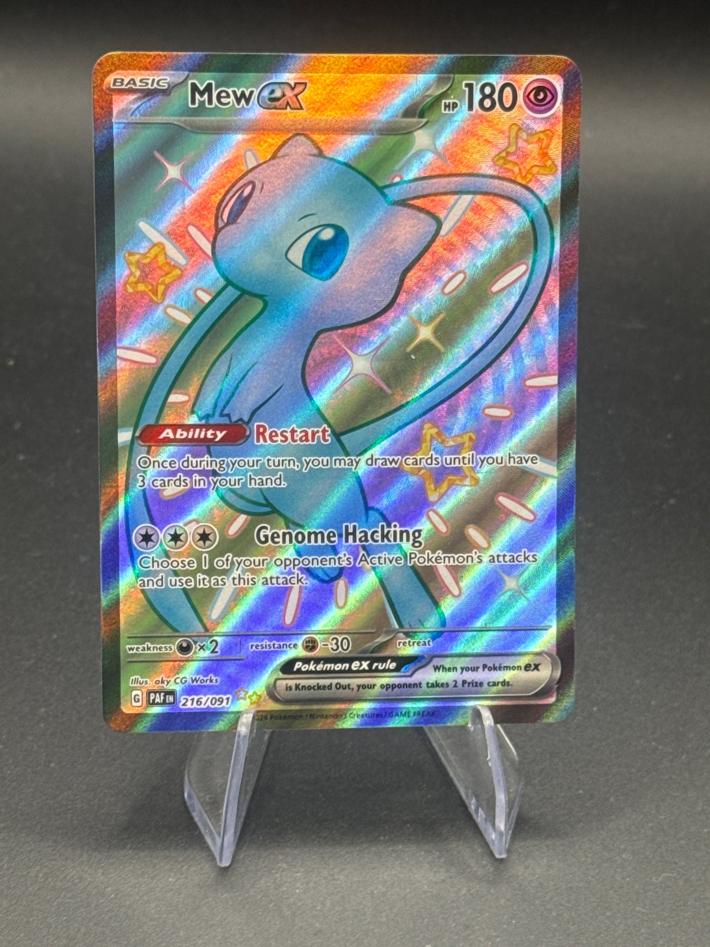 Pokémon TCG: 2024 Mew ex 216/091 SV: Paldean Fates