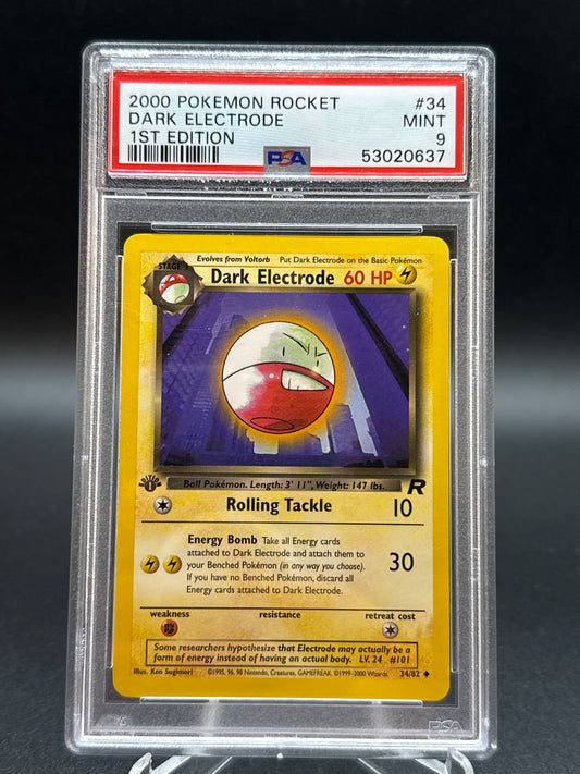 PSA 9 Pokémon TCG: 1999 Dark Electrode 34/82 Team Rocket