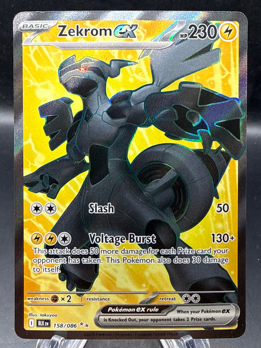 Pokémon TCG: 2025 - Zekrom ex - 158/086 - SV: Black Bolt