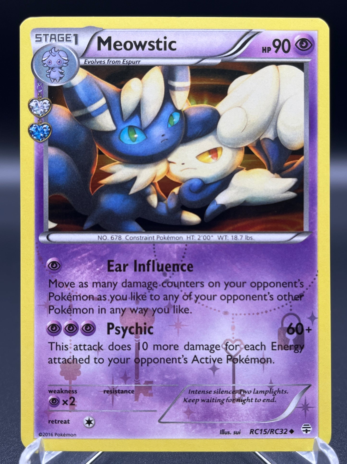 Pokémon TCG: 2016 Meowstic - RC15/RC32 - XY: Generations Radiant Collection Holo