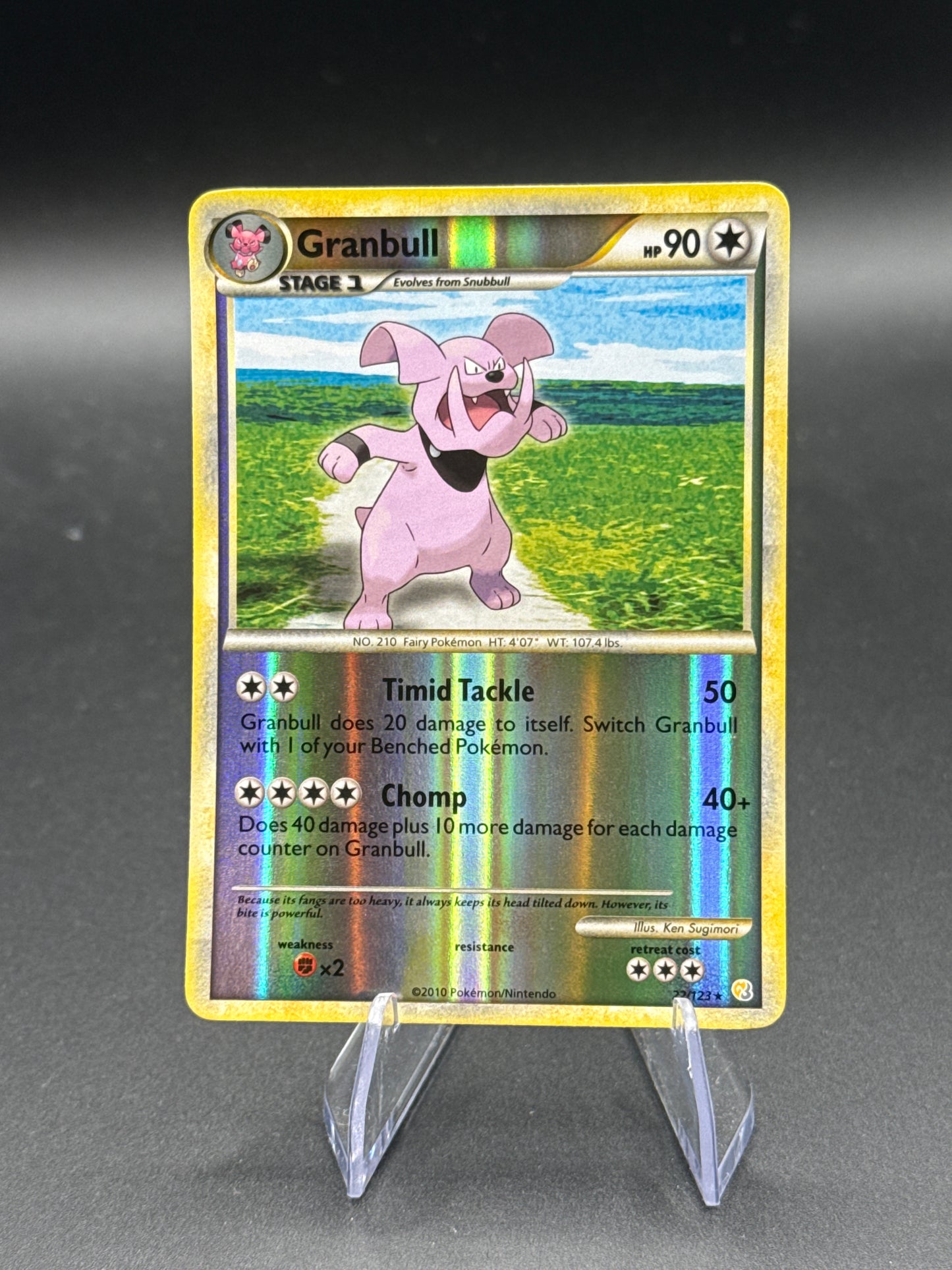 Pokémon TCG: 2010 Granbull - HeartGold SoulSilver - Reverse Holo