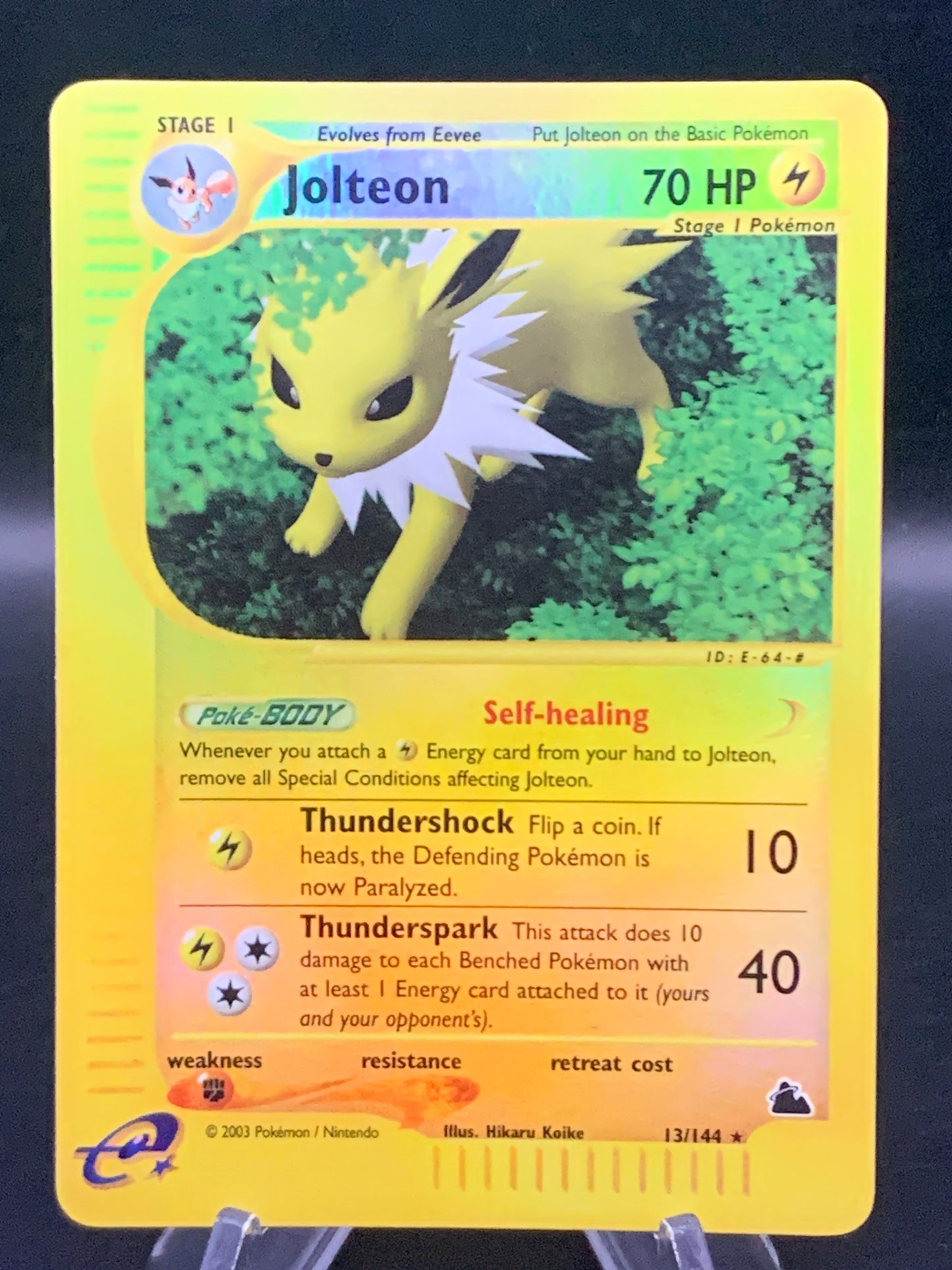 Pokémon TCG: 2003 Jolteon 13/144 Skyridge Reverse-Holo