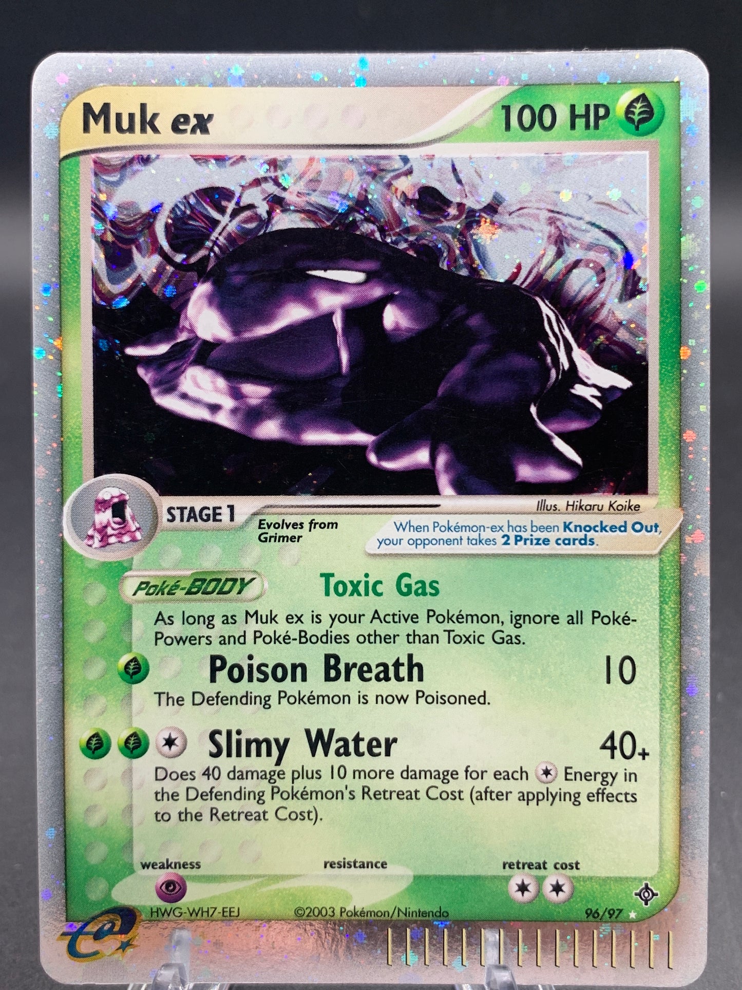 Pokémon TCG: 2003 Muk ex - 96/97 - EX Dragon Holo
