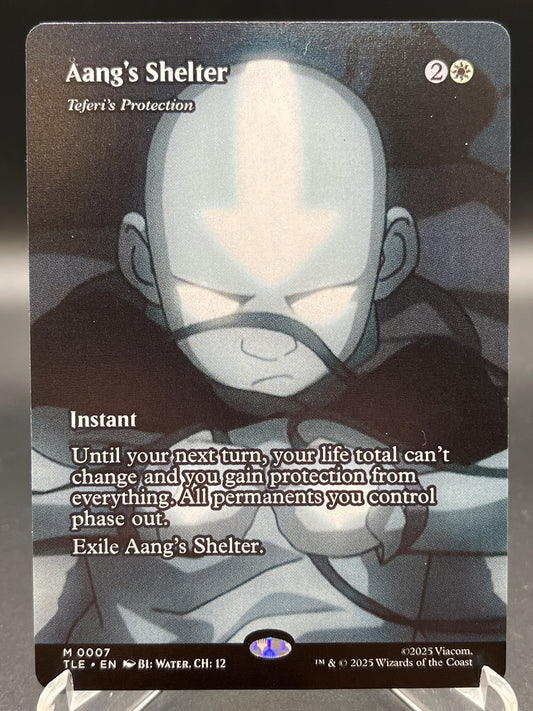 MTG TCG: Aang's Shelter - Teferi's Protection (Borderless) - Avatar: The Last Airbender: Eternal-Legal (TLE)