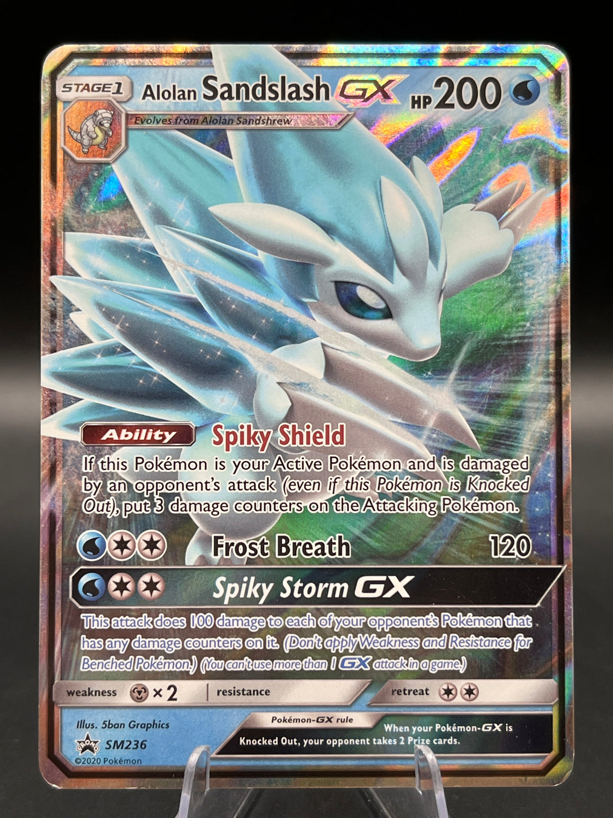 Pokémon TCG: 2020 Alolan Sandslash GX - SM236 SM: Promos