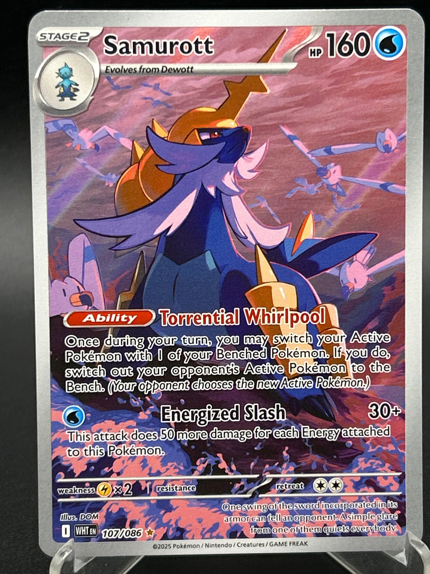 Pokémon TCG: 2025 Samurott 107/086 SV: White Flare