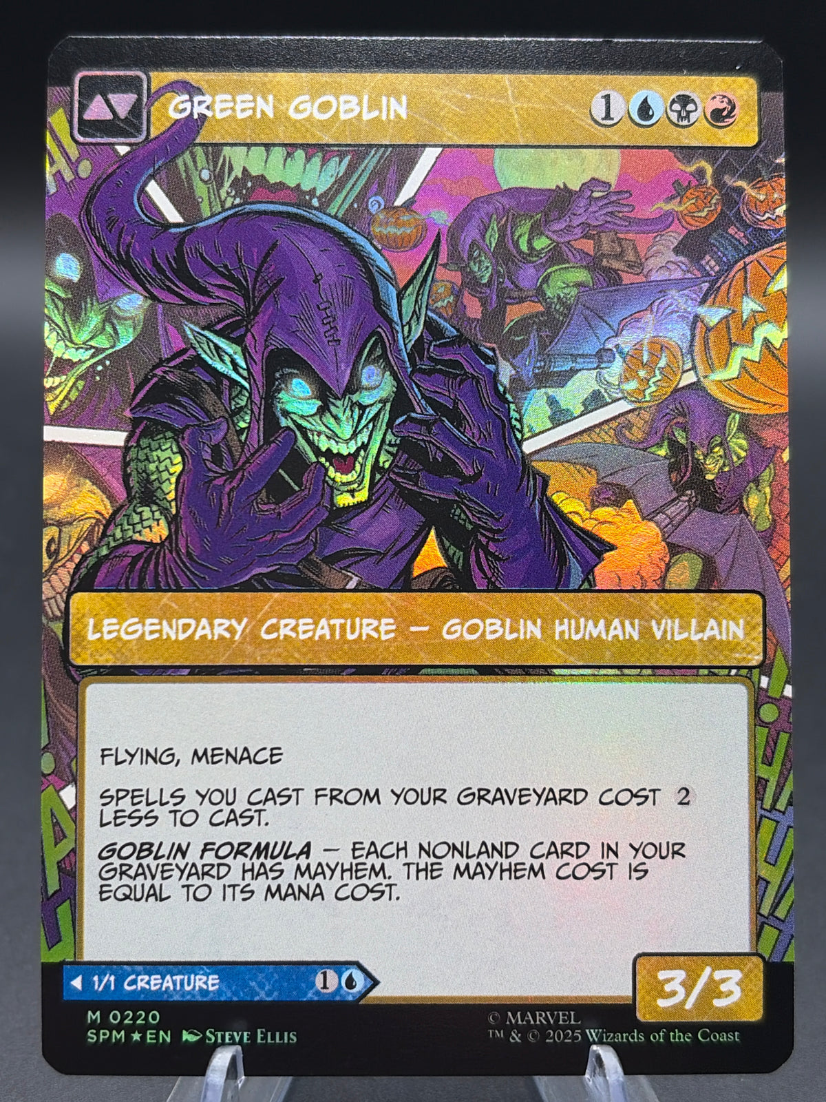 MTG TCG: Norman Osborn M 0220 (Borderless) - Marvel's Spider-Man (SPM) (Foil)