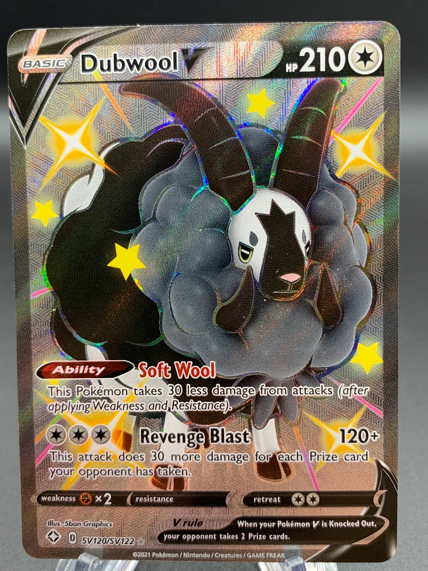 Pokémon TCG: 2021 Dubwool V - SV120/SV122 - Shining Fates: Shiny Vault