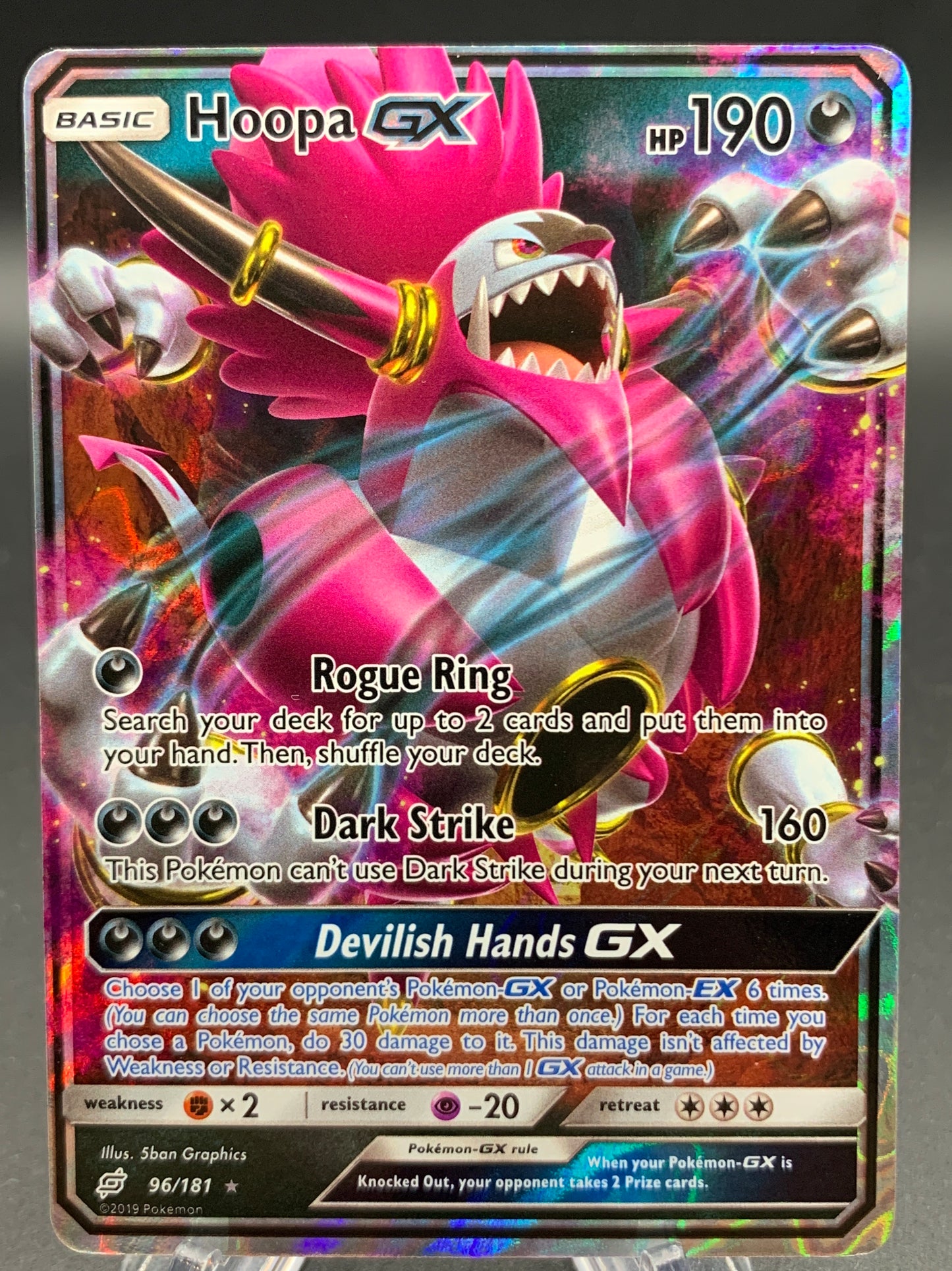 Pokémon TCG: 2019 Hoopa GX - 96/181 - SM: Team Up
