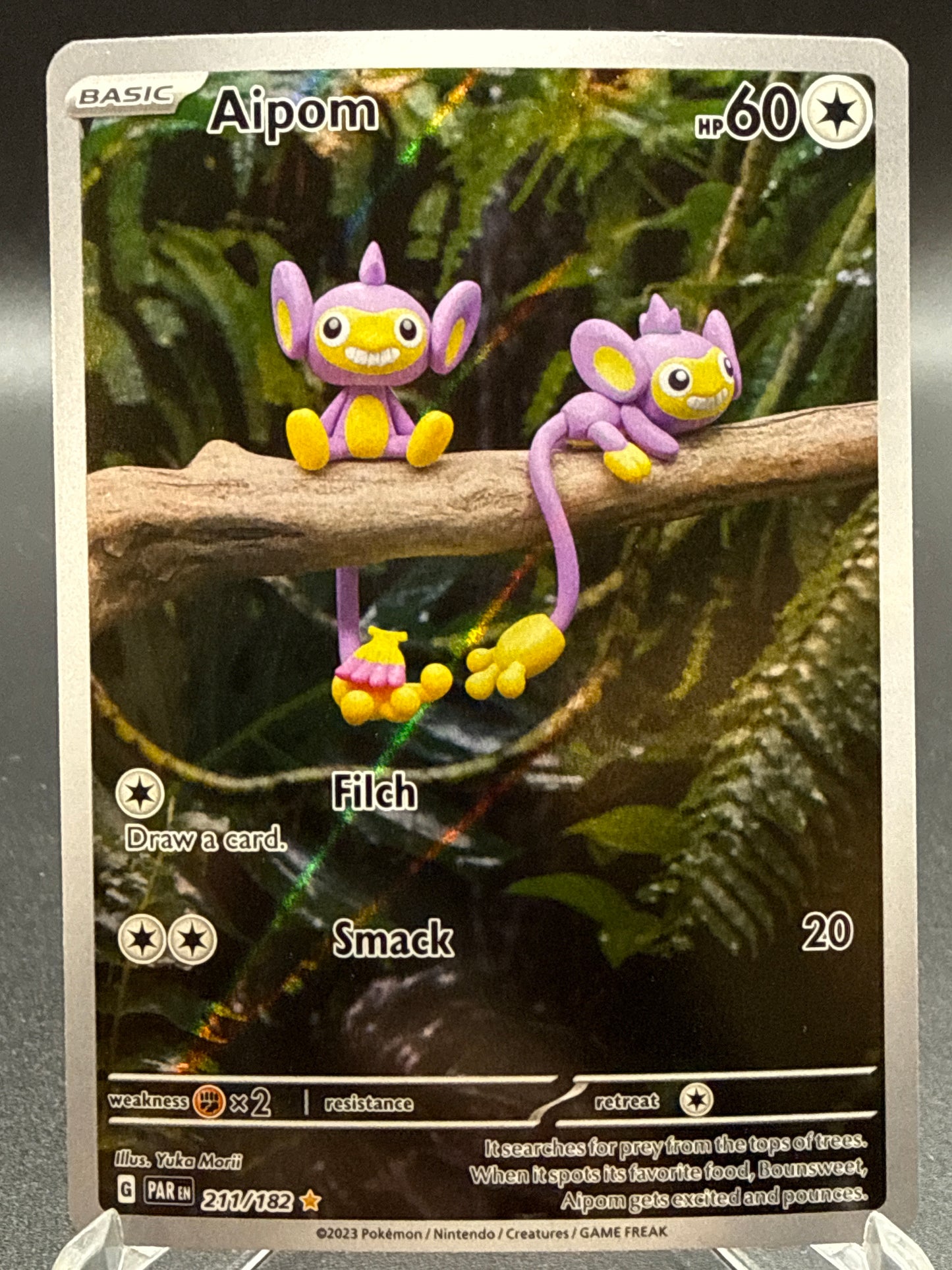 Pokémon TCG: 2023 - Aipom - 211/182 - SV: Paradox Rift