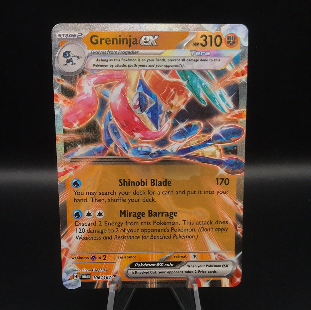 Pokemon TCG: 2024 Greninja ex 106/167 S&V: Twilight Masquerade