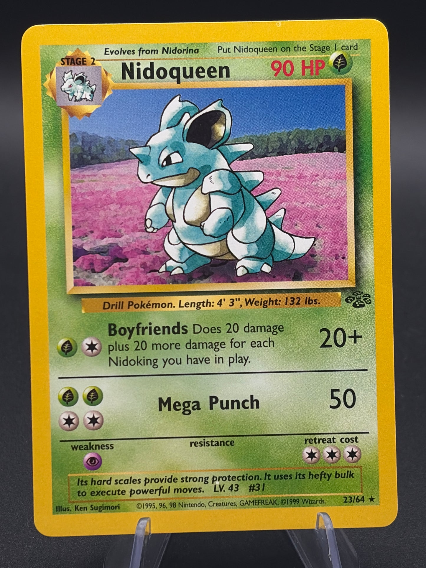 Pokémon TCG: 1999 Nidoqueen 23/64 Jungle Non-Holo