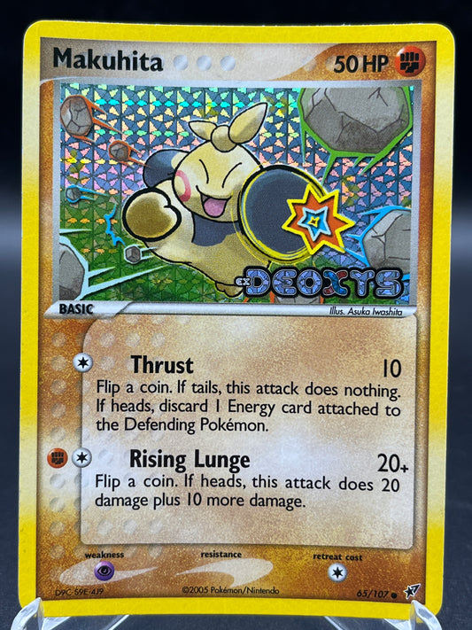 Pokémon TCG: 2005 Makuhita 65/107 Reverse Holo - Deoxys