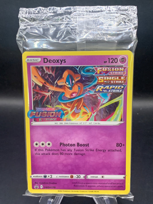 Pokémon TCG: 2021 Deoxys SWSH170 SWSH: Fusion Strike Prerelease (Sealed)