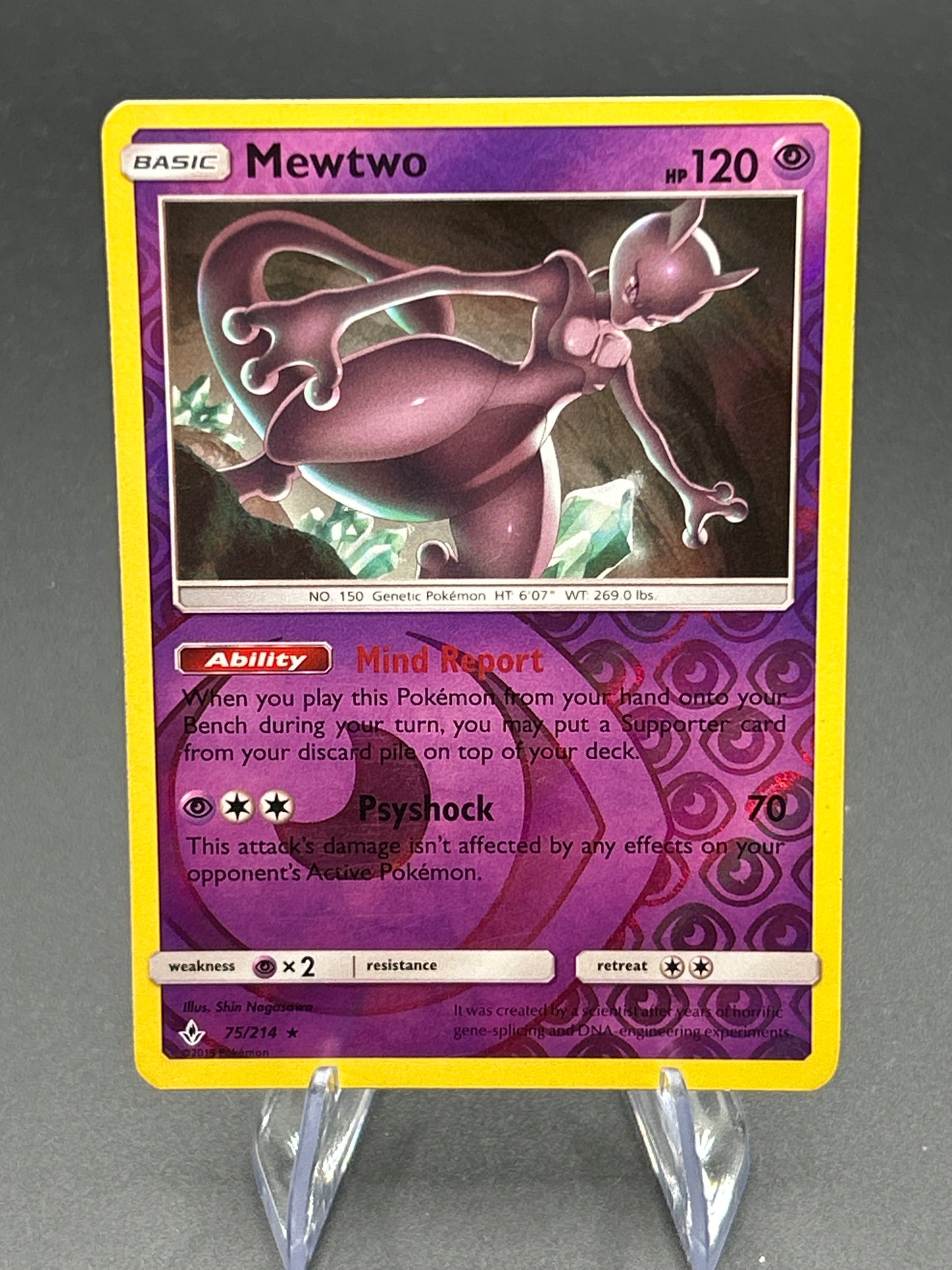 Pokémon TCG: 2019 Mewtwo 75/214 - SM - Unbroken Bonds