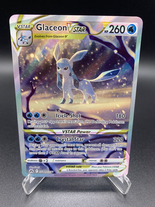 Pokémon TCG: 2023 Glaceon VSTAR - Crown Zenith - Galarian Gallery - GG40/GG70