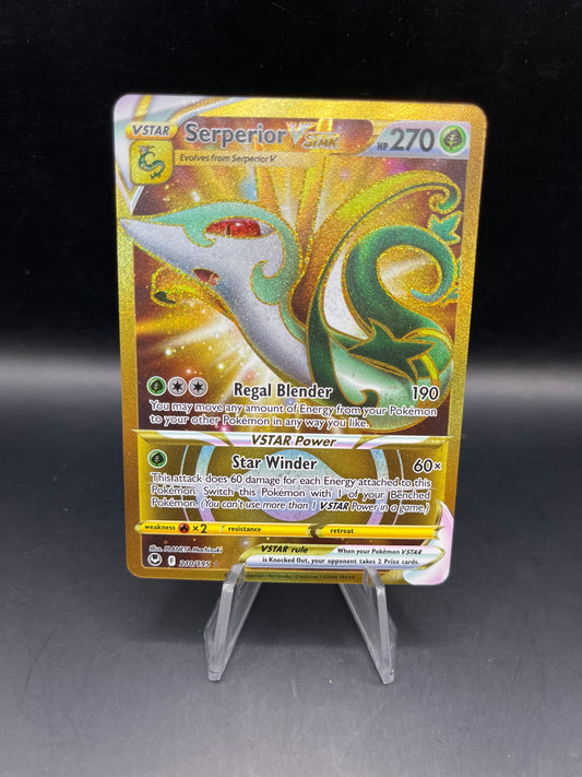 Pokémon TCG: 2022 Serperior VSTAR 210/195 S&S: Silver Tempest Gold