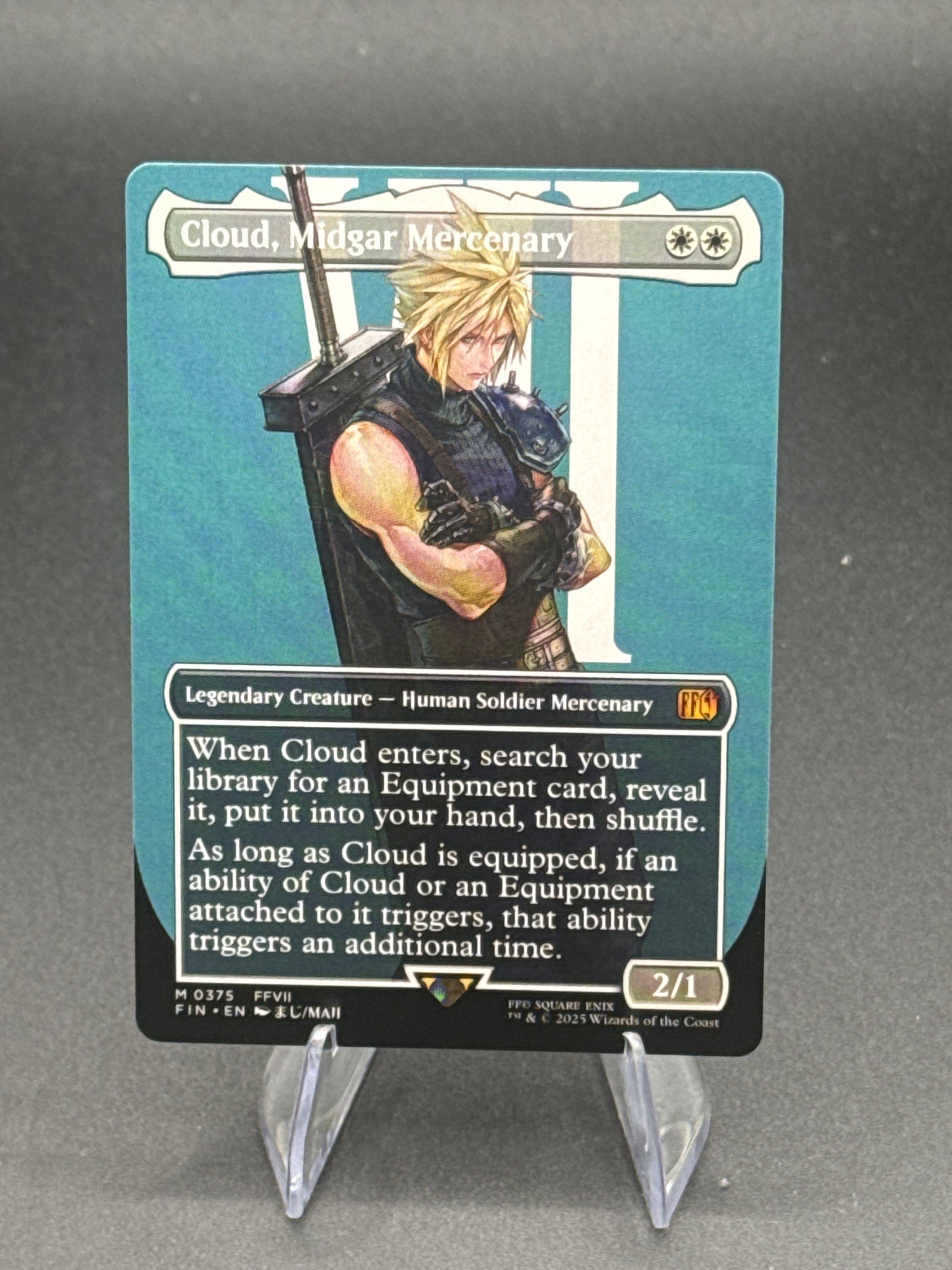 Magic The Gathering: Cloud, Midgar Mercenary - FINAL FANTASY (FIN) - (Borderless)