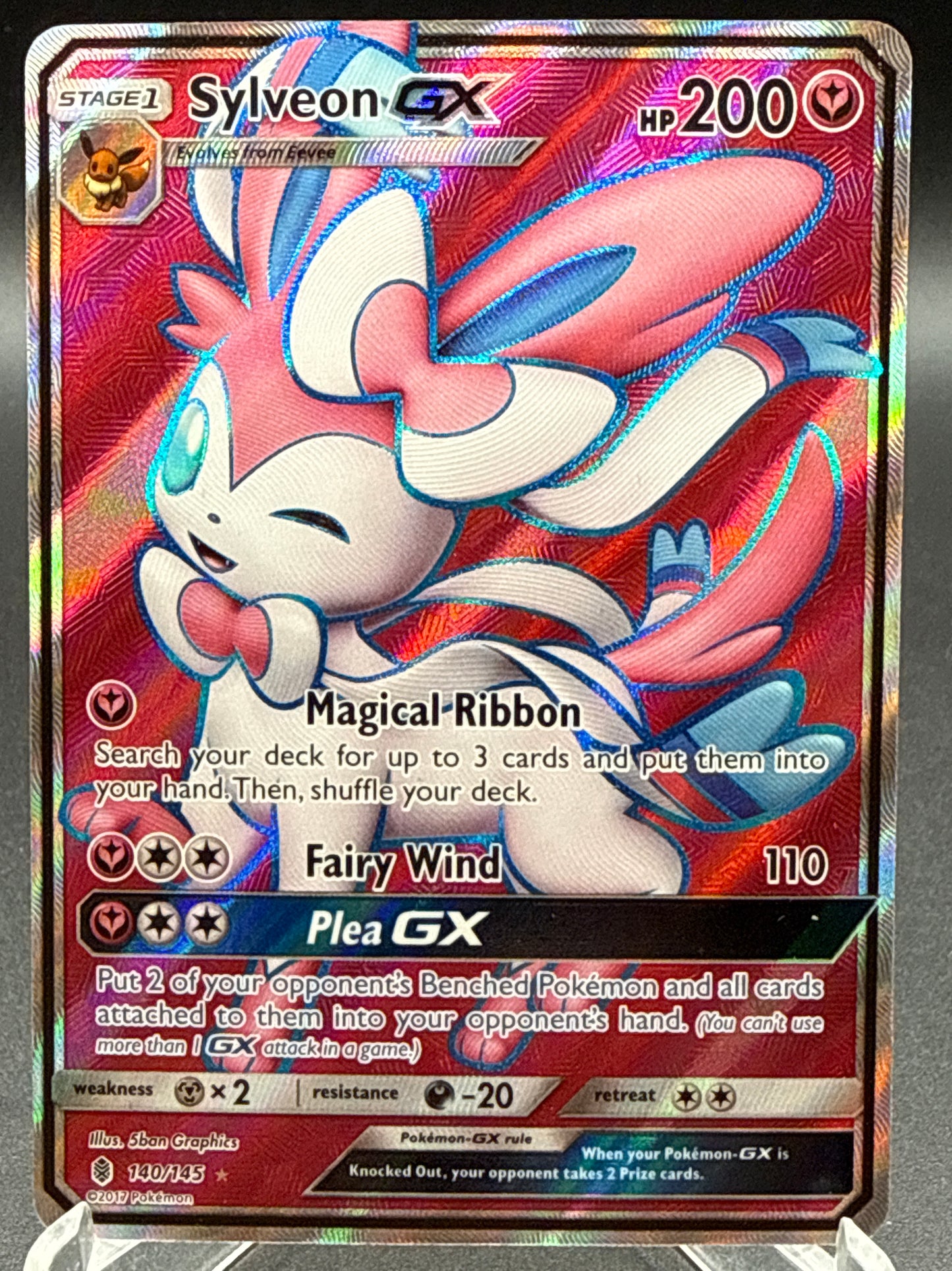 Pokémon TCG: 2017 Sylveon GX - 140/145 - SM: Guardians Rising