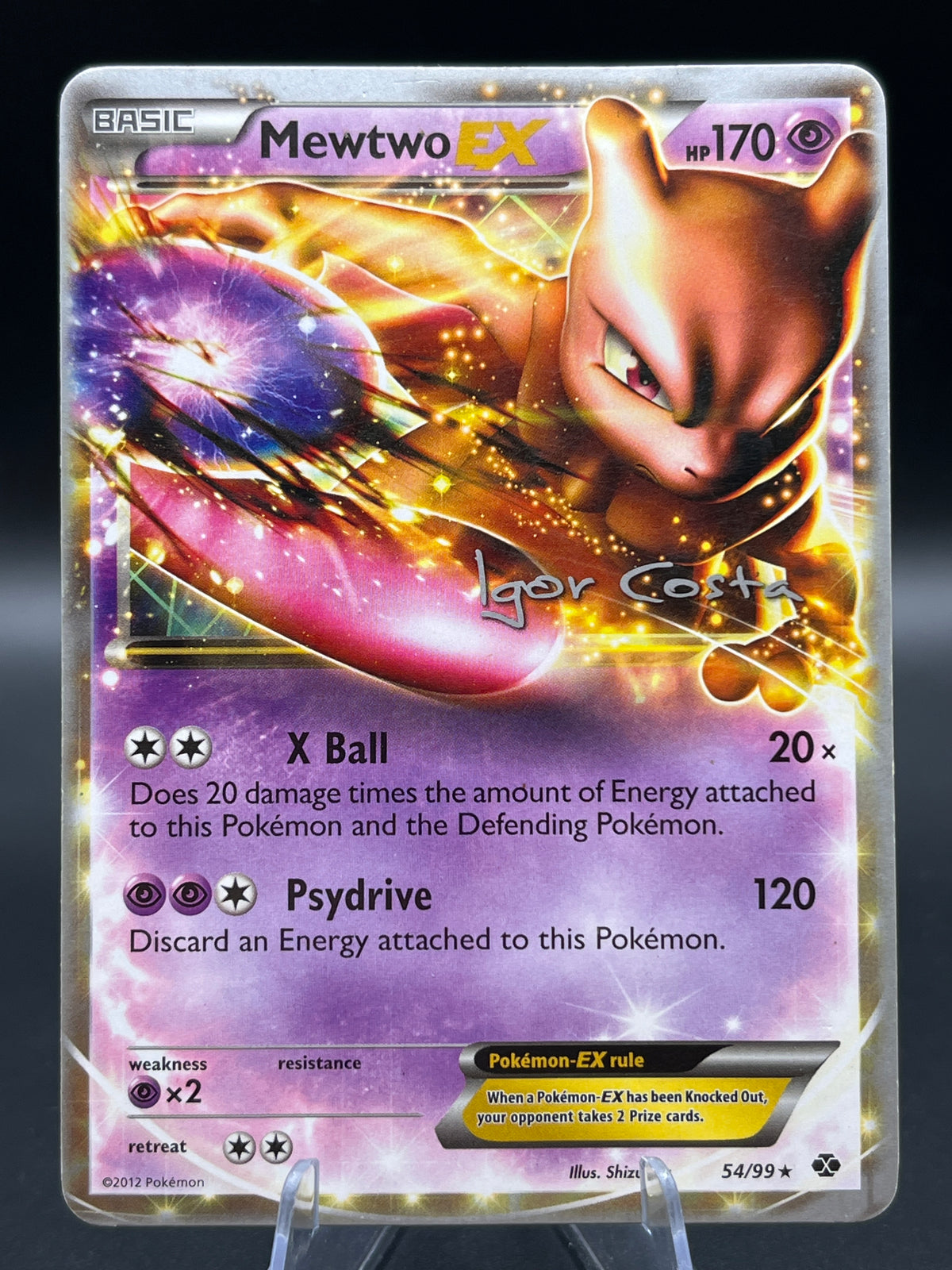 Pokémon TCG: Mewtwo EX 54/99 - 2012 (Igor Costa) - World Championship Decks