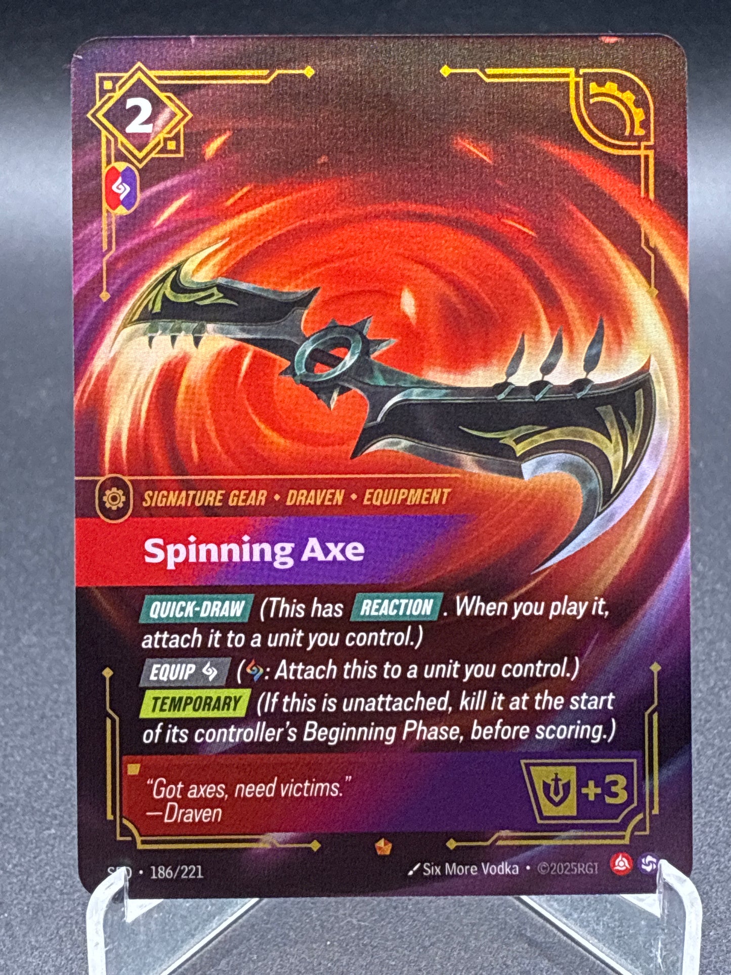 Riftbound TCG: Spinning Axe - 186/221 - SFD: Spiritforged