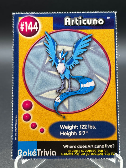 Pokémon TCG: 1999 Articuno #144 - Burger king Poke trivia