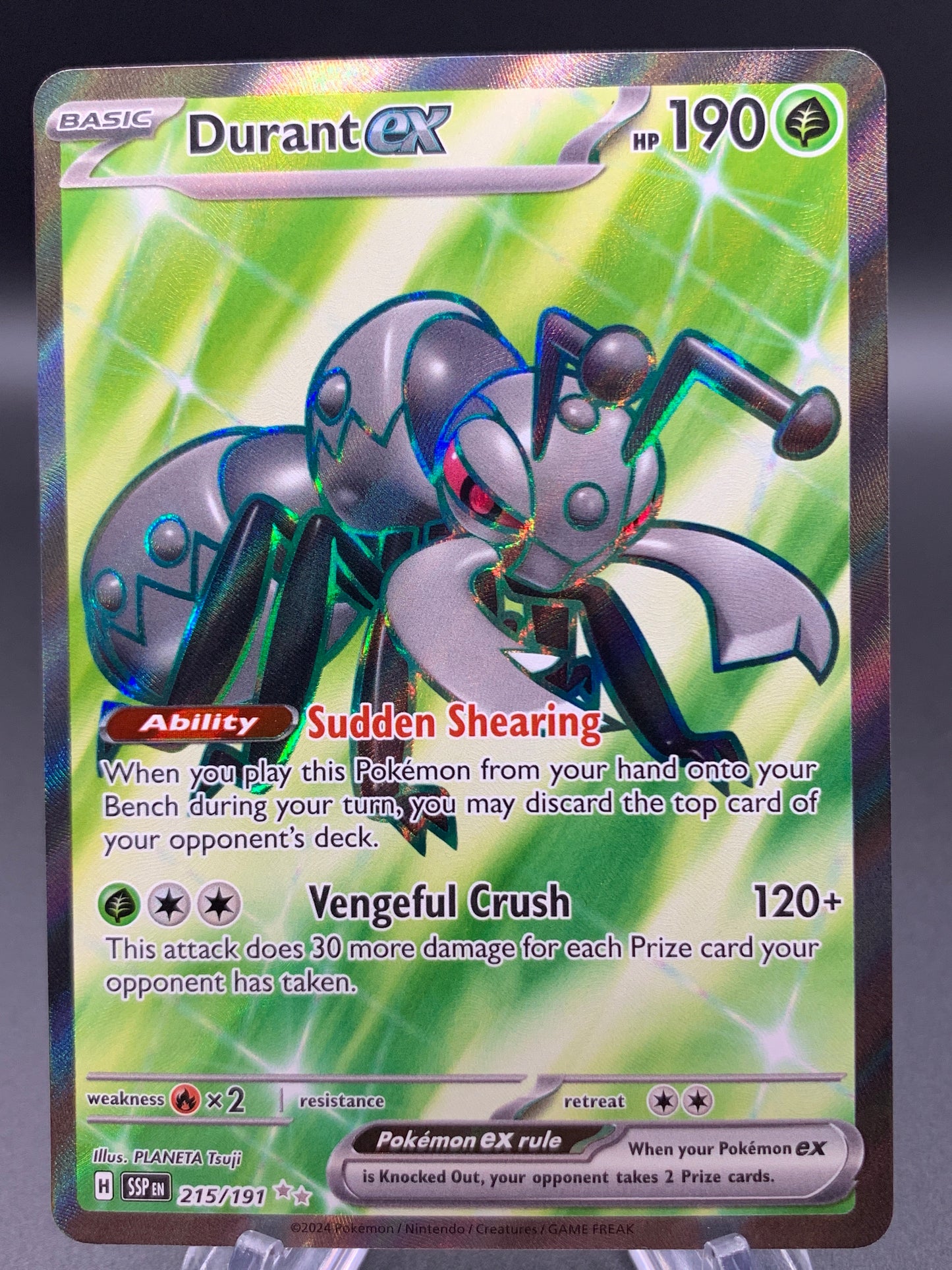 Pokémon TCG 2024 Durant ex - 215/191 - S&V: Surging Sparks