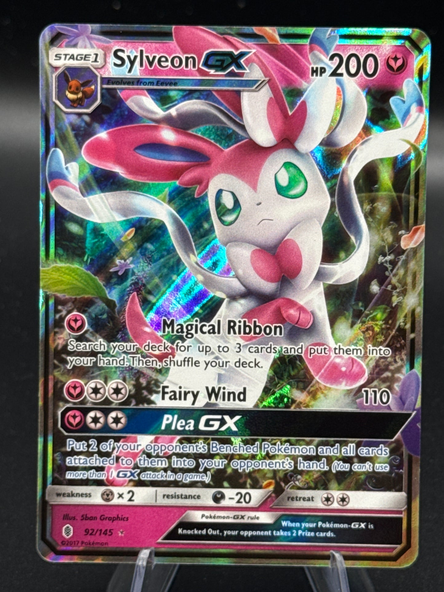 Pokémon TCG: 2017 - Sylveon GX - 92/145 - SM: Guardians Rising